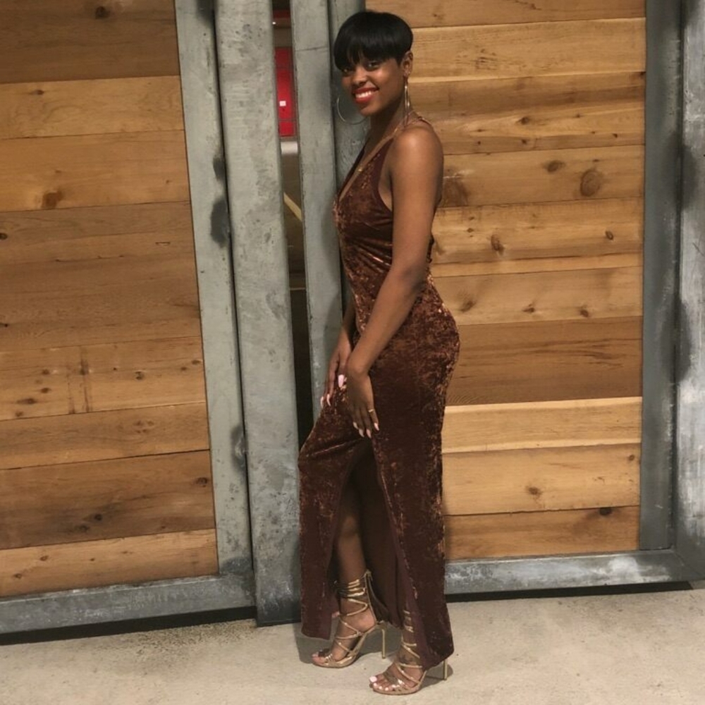 ASTR velvet dress